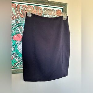 Mango Classic Dark Blue Navy Pencil Women’s Skirt Size 4 Office Career Business